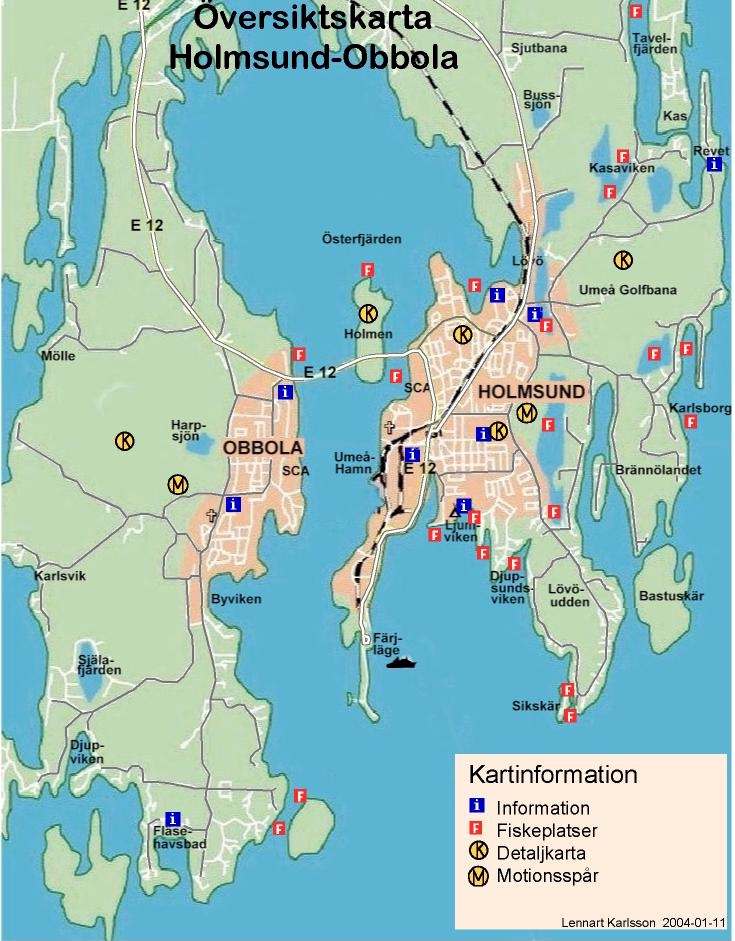 Karta Över Obbola - Europa Karta